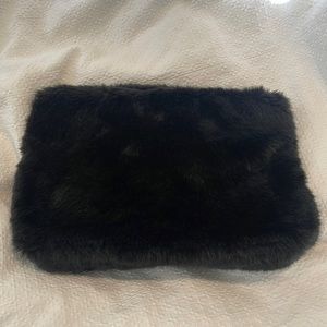 Zara large fur clutch